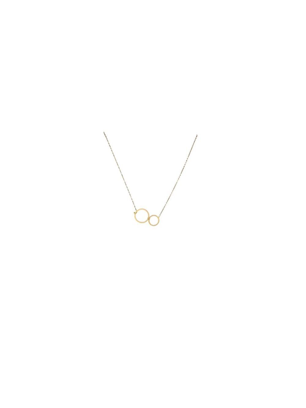 Women Unbranded Gold Interlocking Circles Necklace One Size